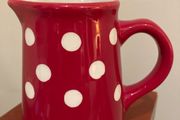 Laura Ashley Home Red Polka Dot Milk Jug - 11 cm tall