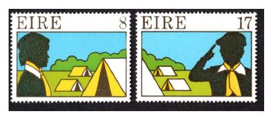 1977 Ireland Scouting and Guiding Commemorative Stamps Mint Never Hinged (MNH)