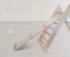 Kids climbing triangle