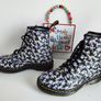 Dr Martens 1460 Pascal floral purple 8 hole boots UK6.5 EU40 US8.5 Image 5