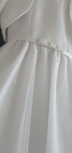 LITTLE FOLK communion dress, bolero, veil, bag, shoes, socks, gloves Sz 8 years - Rrp 450 in total
