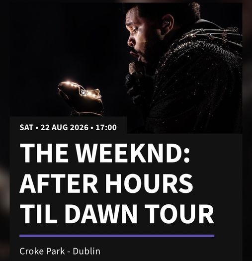 The Weeknd - 2 Gold East Standing Tickets