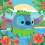 Disney Lilo & Stitch 20cm Stitch in Hula Skirt Soft Plush Image 5