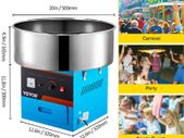 Electric Cotton Candy Machine Commercial Sugar Candy Floss Maker Temperature Controls for Party Festival Carnival Home DIY