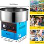 Electric Cotton Candy Machine Commercial Sugar Candy Floss Maker Temperature Controls for Party Festival Carnival Home DIY Image 2