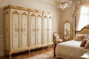 Very nice old hand painted wardrobe.