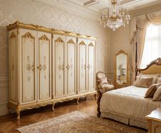 Very nice old hand painted wardrobe.