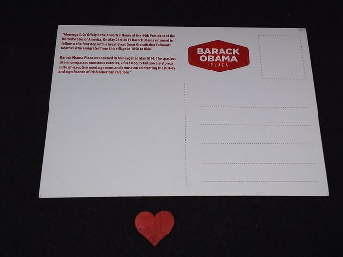 Ireland Postcard : Moneygall Resident " Julia Hayes " Prepares For The Visit of President Barack Obama , 2011