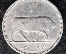 Ireland 1940 Silver Shilling Coin