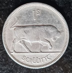 Ireland 1940 Silver Shilling Coin