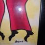 Signed African Batik art framed Image 4