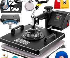 Heat Press 5 in 1 Heat Press Machine 38x38cm Heat Transfer Press 15x15Inch T-shirt Press Mulitifuctional Sublimation Machine for T-shirt Mug Hat Plate Transfer (FREE SHIPPING)
