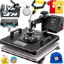 Heat Press 5 in 1 Heat Press Machine 38x38cm Heat Transfer Press 15x15Inch T-shirt Press Mulitifuctional Sublimation Machine for T-shirt Mug Hat Plate Transfer (FREE SHIPPING) Image 3