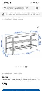 Ikea TJusig shoe rack storage