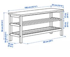 Ikea TJusig shoe rack storage