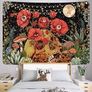 FREE EXPRESS SHIPPING Tapestry Skull Garden Wall Tapestry Hippie Moon Wall Hanging Tapestry Flower Mushroom Decor Tapestry for Bedroom Dorm Room Decoration 59 x 51 inch (150 x130cm) Image 6