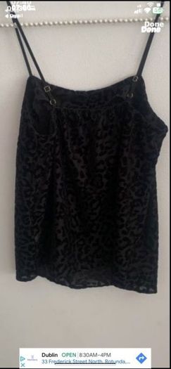 cami river island black size 8