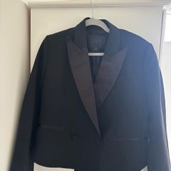 Zara limited edition black tuxedo blazer