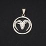 Mexican Ram Sterling Silver Pendant Image 10