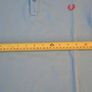 Fred Perry Men's Large Short Collar Polo Light Blue Coral Red Image 3