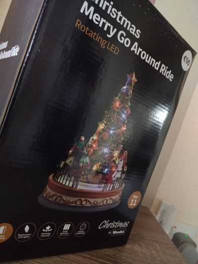 Christmas Light Up Merry Go Round