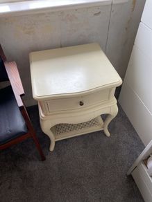 Cream Bedside Table