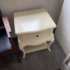 Cream Bedside Table