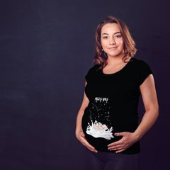 Milky way ladies T-shirt Tee Top Shirt for expecting new pregnant mom