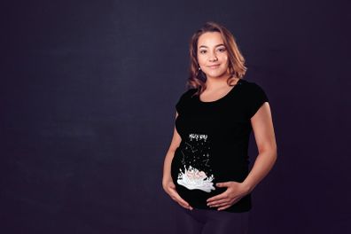 Milky way ladies T-shirt Tee Top Shirt for expecting new pregnant mom
