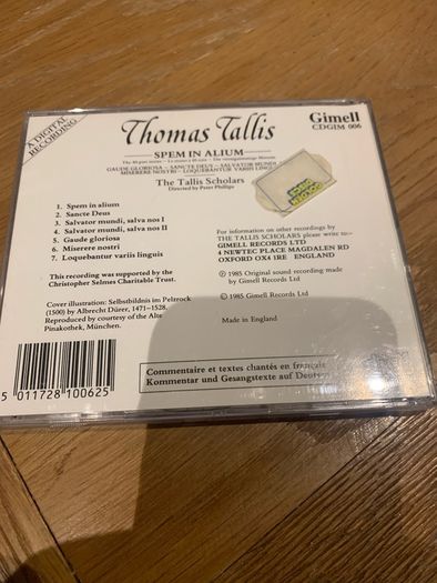 Thomas Tallis - The Tallis Scholars, Peter Phillips - Spem In Alium