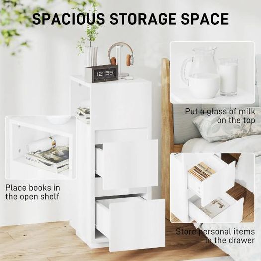 Slim Bedside Table