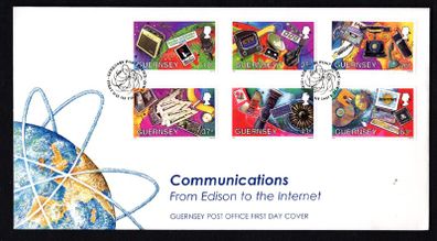1997 Guernsey Methods of Communication Commemorative Stamps First Day Cover (FDC)