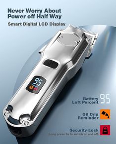 Dog Clippers for Grooming for Thick Heavy Coats/Low Noise Rechargeable Cordless Pet Shaver Stainless Steel Blade /Waterproof Dog