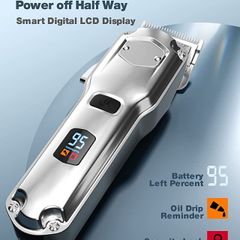 Dog Clippers for Grooming for Thick Heavy Coats/Low Noise Rechargeable Cordless Pet Shaver Stainless Steel Blade /Waterproof Dog