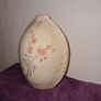 Antique handcrafted Philippines floral vase Image 2