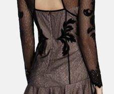 Karen Millen Velvet and Lace Dress RRP 285