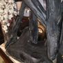 Giant unique bog oak and drift wood horse statue Image 5