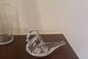 glass swan