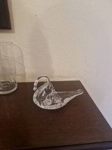 glass swan