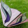 Vintage Tiffany style Stained Glass Light Shade 15" x 11" Image 4