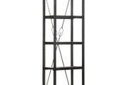 5-Tier Bookcase Black 60x30x180 cm Solid Mango Wood
