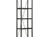 main image for ad 5-Tier Bookcase Black 60x30x180 cm Solid Mango Wood