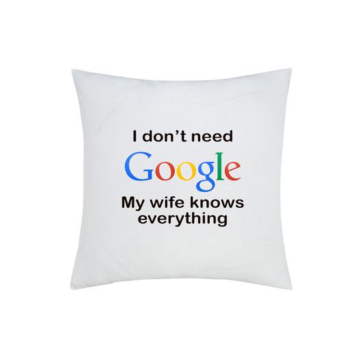 I don't need google Cushion cover