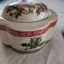 Vintage Villeroy and Boch sugar bowl and milk jug in Festive Memories pattern. Image 2