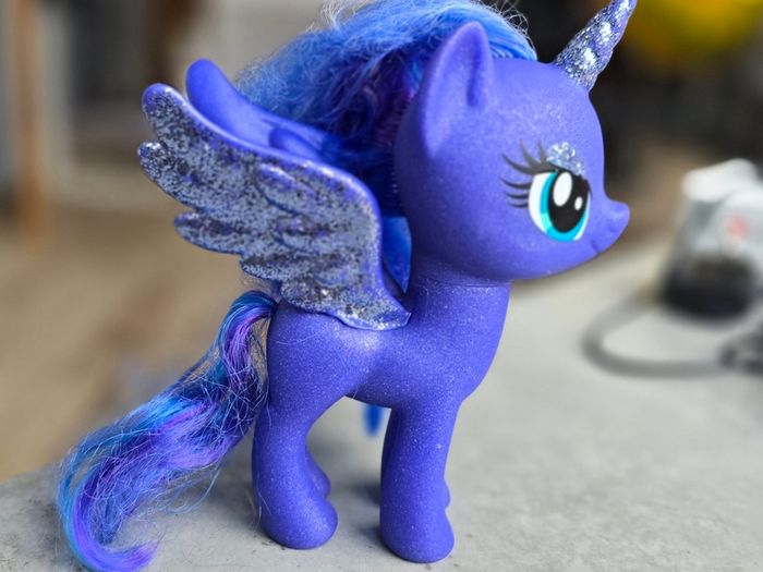 Luna Nightmare Moon Sparkle Glitter HTF 6 Inch Brushable MLP G4 My Little Pony 2016