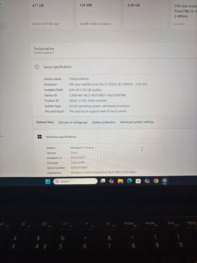 Surface laptop 4