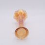 Orange Marigold Ripple Carnival Glass Vase vintage mint Image 2