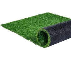 Artifical Grass, 1.8 x 3 m Rug Green Turf, 35mmFake Door Mat Outdoor Patio Lawn Decoration, Easy to Clean with Drainage Holes, Perfect For Multi-Purpose Home Indoor Entryway Scraper Dog Mats