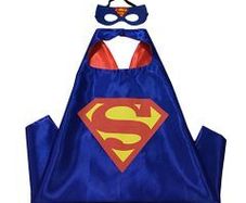 Superman Superhero Cosplay Cape Boys Girls Costume with Mask Halloween Birthday Party for Year Gifts