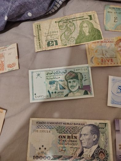 A diverse lot of notes from all over the world